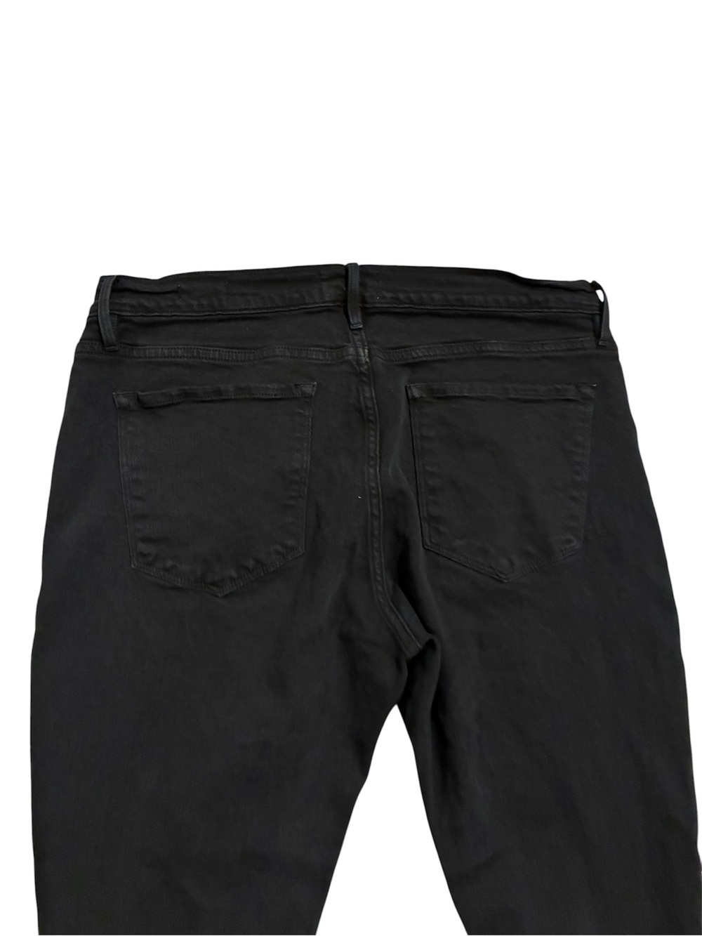 Frame Denim Jeans Women’s Washed Black Le Garçon Straight-Leg LIKE NEW - Picture 6 of 8